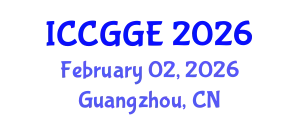 International Conference on Civil, Geomechanical and Geotechnical Engineering (ICCGGE) February 02, 2026 - Guangzhou, China