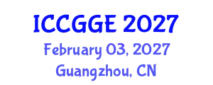 International Conference on Civil, Geomechanical and Geotechnical Engineering (ICCGGE) February 03, 2027 - Guangzhou, China