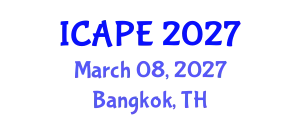 International Conference on Applied Philosophy and Ethics (ICAPE) March 08, 2027 - Bangkok, Thailand