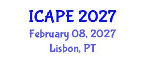 International Conference on Applied Philosophy and Ethics (ICAPE) February 08, 2027 - Lisbon, Portugal