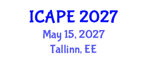 International Conference on Applied Philosophy and Ethics (ICAPE) May 15, 2027 - Tallinn, Estonia