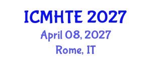 International Conference on Music History, Theory, and Ethnomusicology (ICMHTE) April 08, 2027 - Rome, Italy