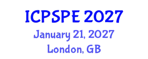 International Conference on Political Science and Political Economy (ICPSPE) January 21, 2027 - London, United Kingdom