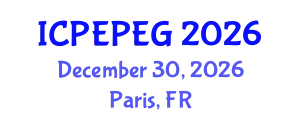 International Conference on Political Economy of Poverty, Equity and Growth (ICPEPEG) December 30, 2026 - Paris, France