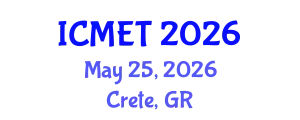 International Conference on Mathematics Education and Teachers (ICMET) May 25, 2026 - Crete, Greece
