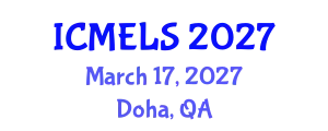 International Conference on Mathematics Education and Learning Sciences (ICMELS) March 17, 2027 - Doha, Qatar