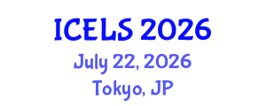 International Conference on Education and Learning Sciences (ICELS) July 22, 2026 - Tokyo, Japan