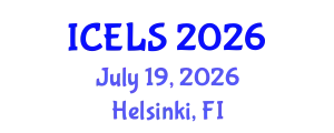 International Conference on Education and Learning Sciences (ICELS) July 19, 2026 - Helsinki, Finland
