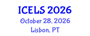 International Conference on Education and Learning Sciences (ICELS) October 28, 2026 - Lisbon, Portugal