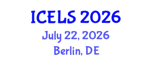 International Conference on Education and Learning Sciences (ICELS) July 22, 2026 - Berlin, Germany