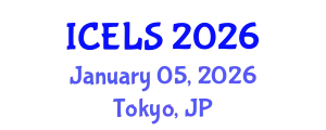 International Conference on Education and Learning Sciences (ICELS) January 05, 2026 - Tokyo, Japan
