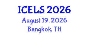 International Conference on Education and Learning Sciences (ICELS) August 19, 2026 - Bangkok, Thailand