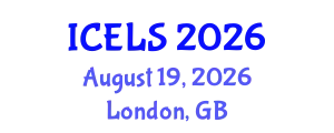 International Conference on Education and Learning Sciences (ICELS) August 19, 2026 - London, United Kingdom
