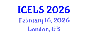 International Conference on Education and Learning Sciences (ICELS) February 16, 2026 - London, United Kingdom