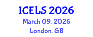International Conference on Education and Learning Sciences (ICELS) March 09, 2026 - London, United Kingdom