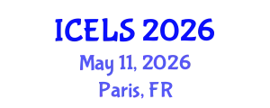 International Conference on Education and Learning Sciences (ICELS) May 11, 2026 - Paris, France