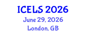 International Conference on Education and Learning Sciences (ICELS) June 29, 2026 - London, United Kingdom