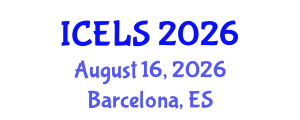 International Conference on Education and Learning Sciences (ICELS) August 16, 2026 - Barcelona, Spain