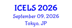 International Conference on Education and Learning Sciences (ICELS) September 09, 2026 - Tokyo, Japan