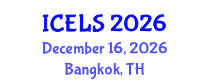 International Conference on Education and Learning Sciences (ICELS) December 16, 2026 - Bangkok, Thailand
