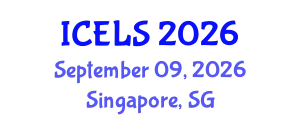 International Conference on Education and Learning Sciences (ICELS) September 09, 2026 - Singapore, Singapore