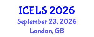 International Conference on Education and Learning Sciences (ICELS) September 23, 2026 - London, United Kingdom