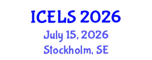 International Conference on Education and Learning Sciences (ICELS) July 15, 2026 - Stockholm, Sweden