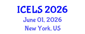International Conference on Education and Learning Sciences (ICELS) June 01, 2026 - New York, United States