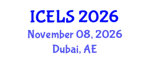 International Conference on Education and Learning Sciences (ICELS) November 08, 2026 - Dubai, United Arab Emirates