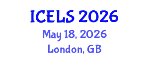 International Conference on Education and Learning Sciences (ICELS) May 18, 2026 - London, United Kingdom