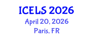 International Conference on Education and Learning Sciences (ICELS) April 20, 2026 - Paris, France