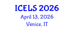 International Conference on Education and Learning Sciences (ICELS) April 13, 2026 - Venice, Italy
