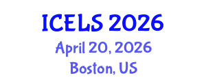 International Conference on Education and Learning Sciences (ICELS) April 20, 2026 - Boston, United States