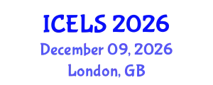 International Conference on Education and Learning Sciences (ICELS) December 09, 2026 - London, United Kingdom