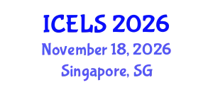 International Conference on Education and Learning Sciences (ICELS) November 18, 2026 - Singapore, Singapore