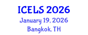 International Conference on Education and Learning Sciences (ICELS) January 19, 2026 - Bangkok, Thailand