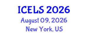 International Conference on Education and Learning Sciences (ICELS) August 09, 2026 - New York, United States