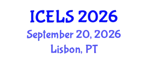 International Conference on Education and Learning Sciences (ICELS) September 20, 2026 - Lisbon, Portugal