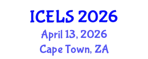 International Conference on Education and Learning Sciences (ICELS) April 13, 2026 - Cape Town, South Africa