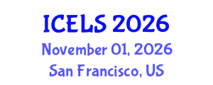International Conference on Education and Learning Sciences (ICELS) November 01, 2026 - San Francisco, United States
