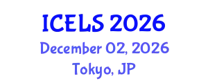 International Conference on Education and Learning Sciences (ICELS) December 02, 2026 - Tokyo, Japan