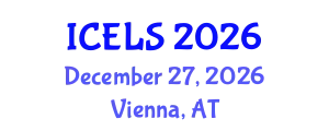 International Conference on Education and Learning Sciences (ICELS) December 27, 2026 - Vienna, Austria