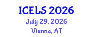 International Conference on Education and Learning Sciences (ICELS) July 29, 2026 - Vienna, Austria