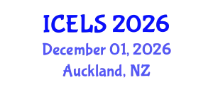 International Conference on Education and Learning Sciences (ICELS) December 01, 2026 - Auckland, New Zealand