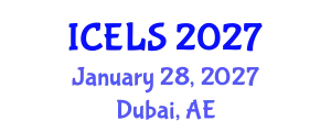 International Conference on Education and Learning Sciences (ICELS) January 28, 2027 - Dubai, United Arab Emirates