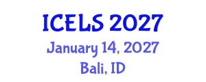 International Conference on Education and Learning Sciences (ICELS) January 14, 2027 - Bali, Indonesia