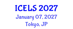 International Conference on Education and Learning Sciences (ICELS) January 07, 2027 - Tokyo, Japan
