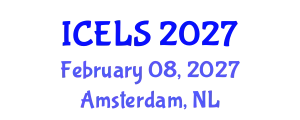 International Conference on Education and Learning Sciences (ICELS) February 08, 2027 - Amsterdam, Netherlands