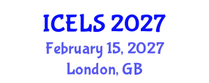 International Conference on Education and Learning Sciences (ICELS) February 15, 2027 - London, United Kingdom