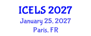 International Conference on Education and Learning Sciences (ICELS) January 25, 2027 - Paris, France